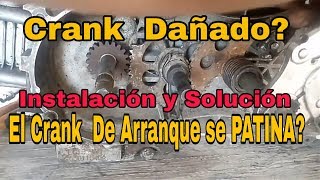 El Crank de arranque SE PATINA  , la moto No arranca con la patada