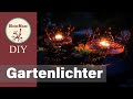 DIY | Gartenlichter aus Draht Selber Machen | Deko Idee für Balkon, Terrasse und Garten