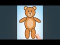 #ChuChuTV #Shorts - How to draw a Teddy Bear step by step? - Surprise Eggs Learning Videos