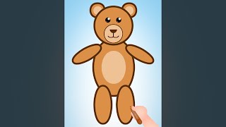 #ChuChuTV #Shorts - How to draw a Teddy Bear step by step? - Surprise Eggs Learning Videos