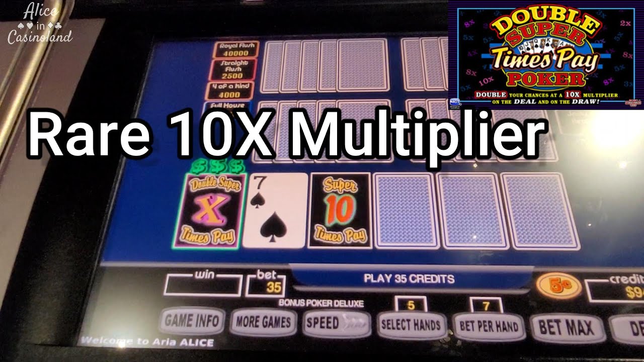 Free Super Times Pay Video Poker Double Super Times Pay Video Poker - Beautiful 10X Multiplier! - YouTube