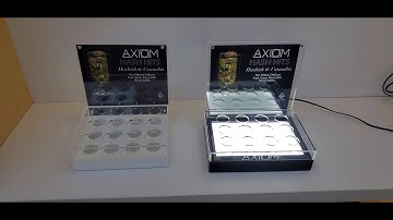 RECHI Custom Design & Manufacture Illuminated Counter Acrylic Retail POS Display For AXIOM