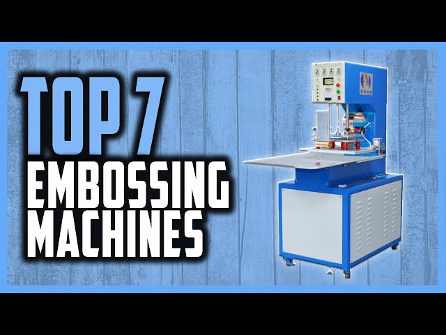 The 7 Best Embossing Machines 2024 : Reviews & Buyer's Guide -  ElectronicsHub