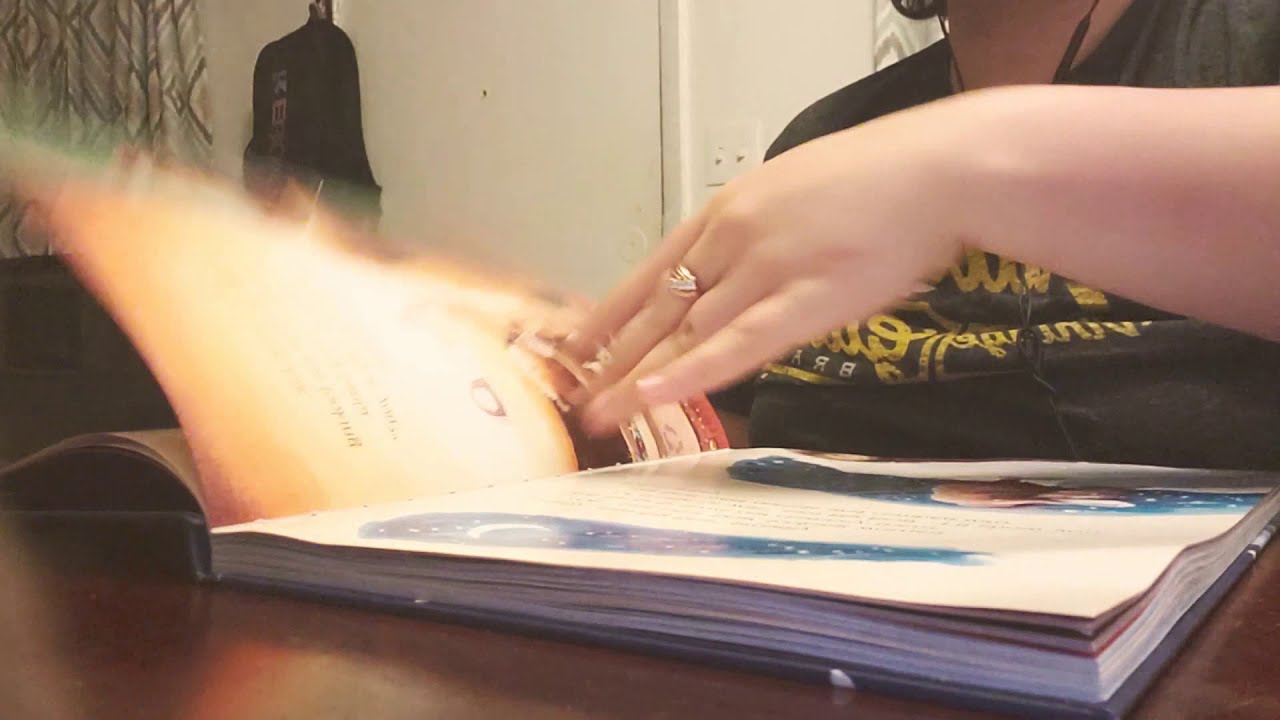 ASMR Fast/Aggressive page turning w/ some finger licking