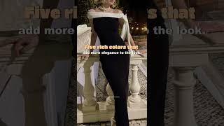 Five rich colors that add more elegance to the look...✨#fashion #elegant #oldmoney #shorts