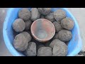 Soft fluffy Buttery Mud|Black Mud Dry And Water Crumbling 🤤😍🔥 grainy Mud Dry Crumbling 🤤