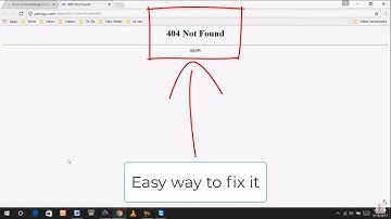 Solving 404 Not Found Error on Google Chrome