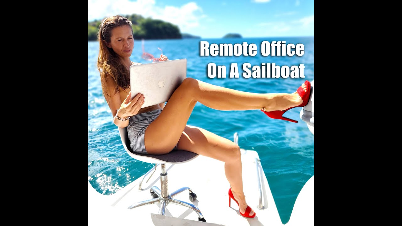 Remote office on a yacht! #SHORTS