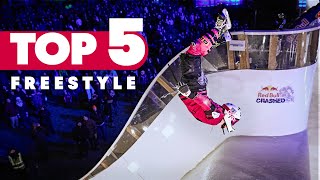 Top 5 Crashed Ice Freestyle Tricks | Red Bull Top 5