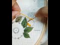 French knot flower embroidery