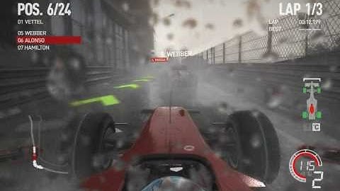 F1 2010 - Monaco gameplay