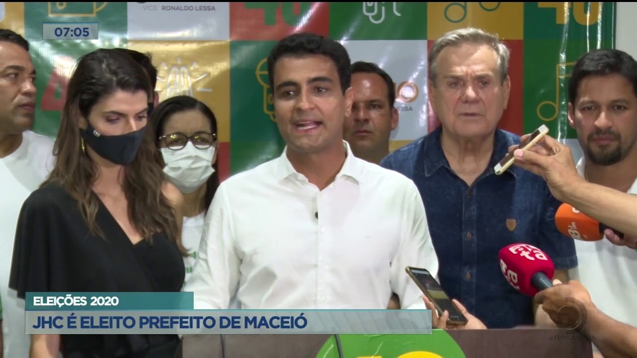 Eleições 2020: JHC é eleito prefeito de Maceió