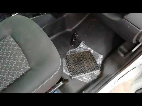 Замена фильтра салона Renault kangoo 2 рестайлинг 2013