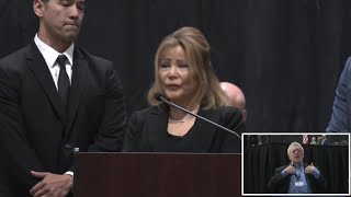 'He brought so much light': Mayor Rick Hogaboam's mother speaks at memorial service