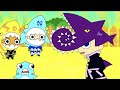 サメニンが赤ちゃんになっちゃった？！ヘリコプリオンの化石！サメニンジャーの冒険アニメ！