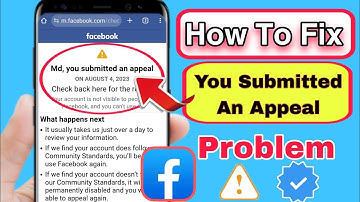 How To Fix "You Submitted An Appeal" Problem On Facebook | Facebook Appeal Review Problem Solution