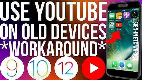 Use YouTube on old iPad & iPhone iOS 9/10/12+ | Workaround Fix | Without App | No Jailbreak