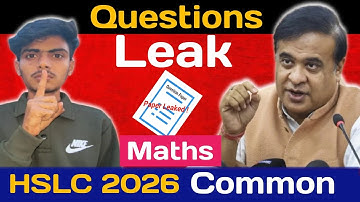 Pre-Final and HSLC Exam 2026 General Maths common questions | 99% common | Question leak by me& mama