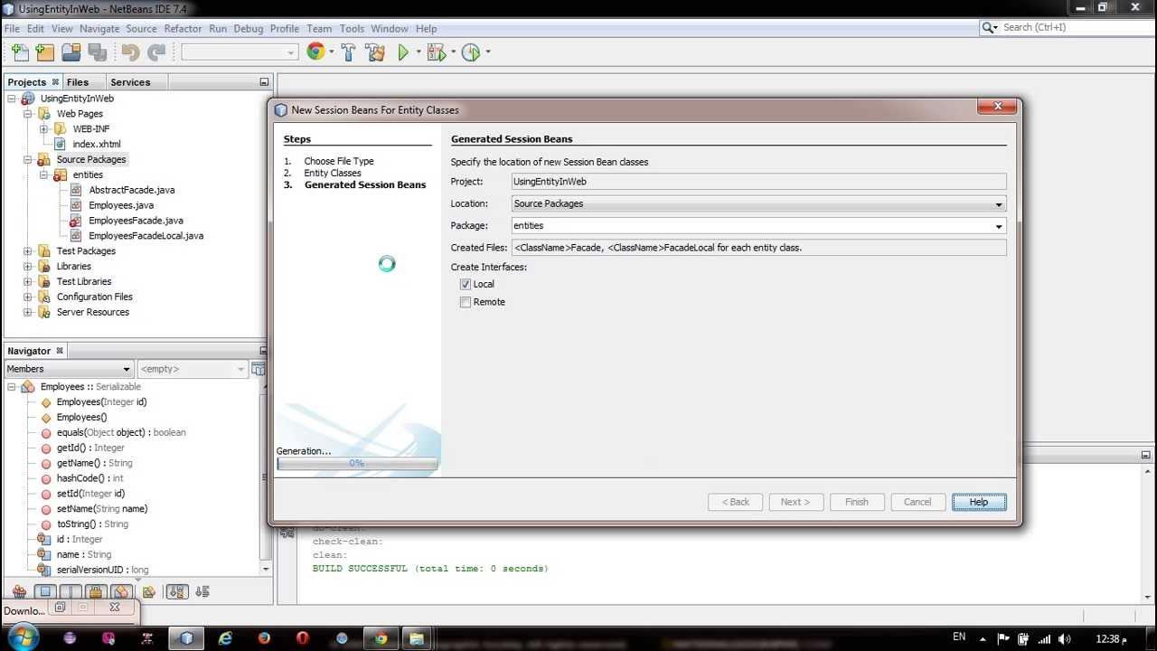 jpa tutorial with jsf and ejb in netbeans - YouTube