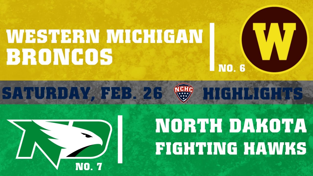 Western Michigan at North Dakota 2/26/22 Highlights | NCHC Highlights