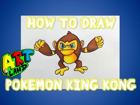How to Draw a KING KONG POKEMON