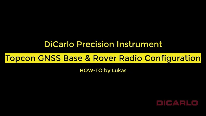 Topcon MAGNET Field how to configure base and rover with UHF