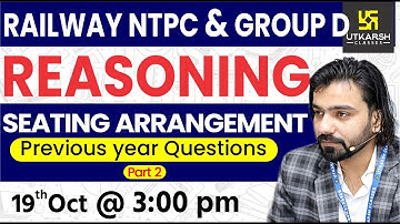 Railway NTPC & Group D Reasoning | Seating Arrangement #2 | Reasoning Short Tricks | By Akshay Sir |