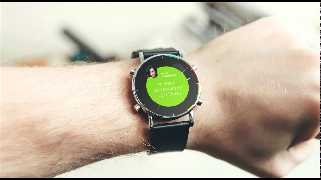 calenda / clock app - android wear application - YouTube