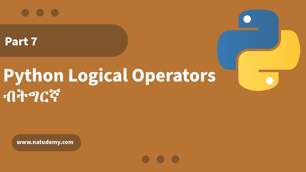 Python Fundamentals: Logical Operators - YouTube