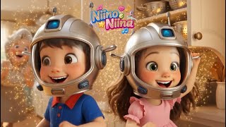 Na Casa da Vovó é Sempre Assim 💜🩵 Música Infantil - Niino e Niina para Crianças 