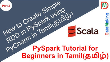 How to Create Simple RDD in PySpark using PyCharm | in Tamil(தமிழ்) | DataMaking | DM | Data Making