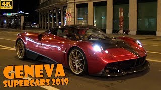Supercars Invasion In Geneva For Gims 2019 - 2X Chiron, Huayra, 2X Svj, Laf Aperta ... 2019 4K