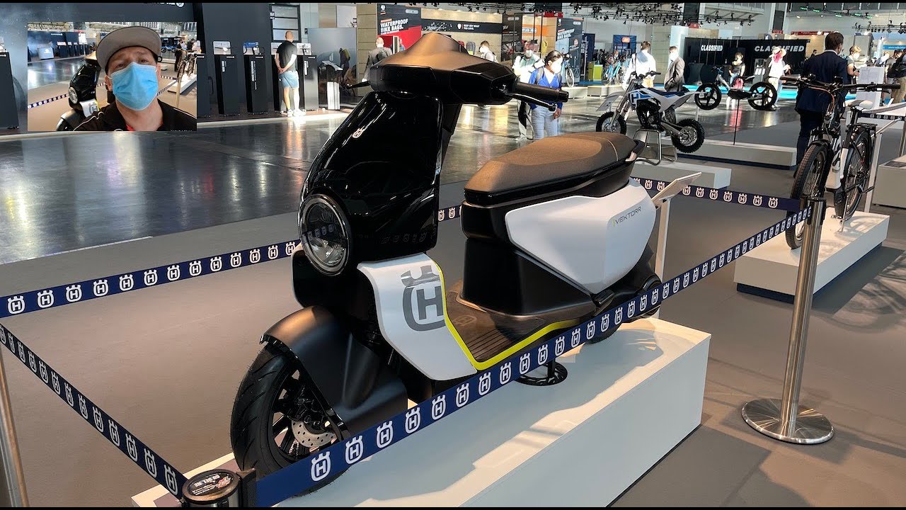 Husqvarna Vektorr concept full electric scooter e-bike e-scooter all new model walkaround K676