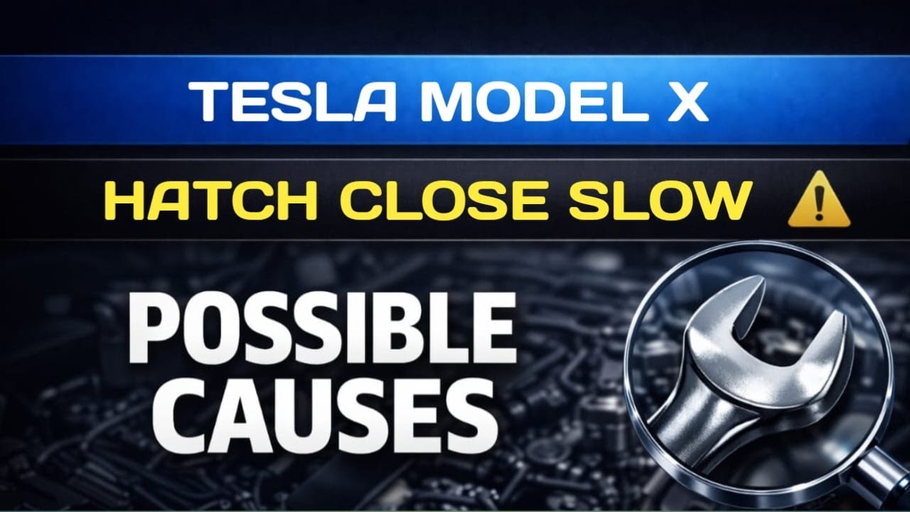 Задняя дверь багажника Tesla Model X закрывается медленно – возможные причины.