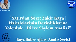 Amasyada Gizlenen Kürt Maddesi 2 Nolu Protokolün İzinde Tarihsel Bir Okuma Prof. Dr. Zakir Kaya