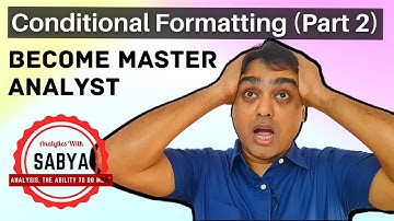 Advanced Conditional Formatting Excel (Part 2) | Using Data Bars & Icon Sets | Analytics With Sabya