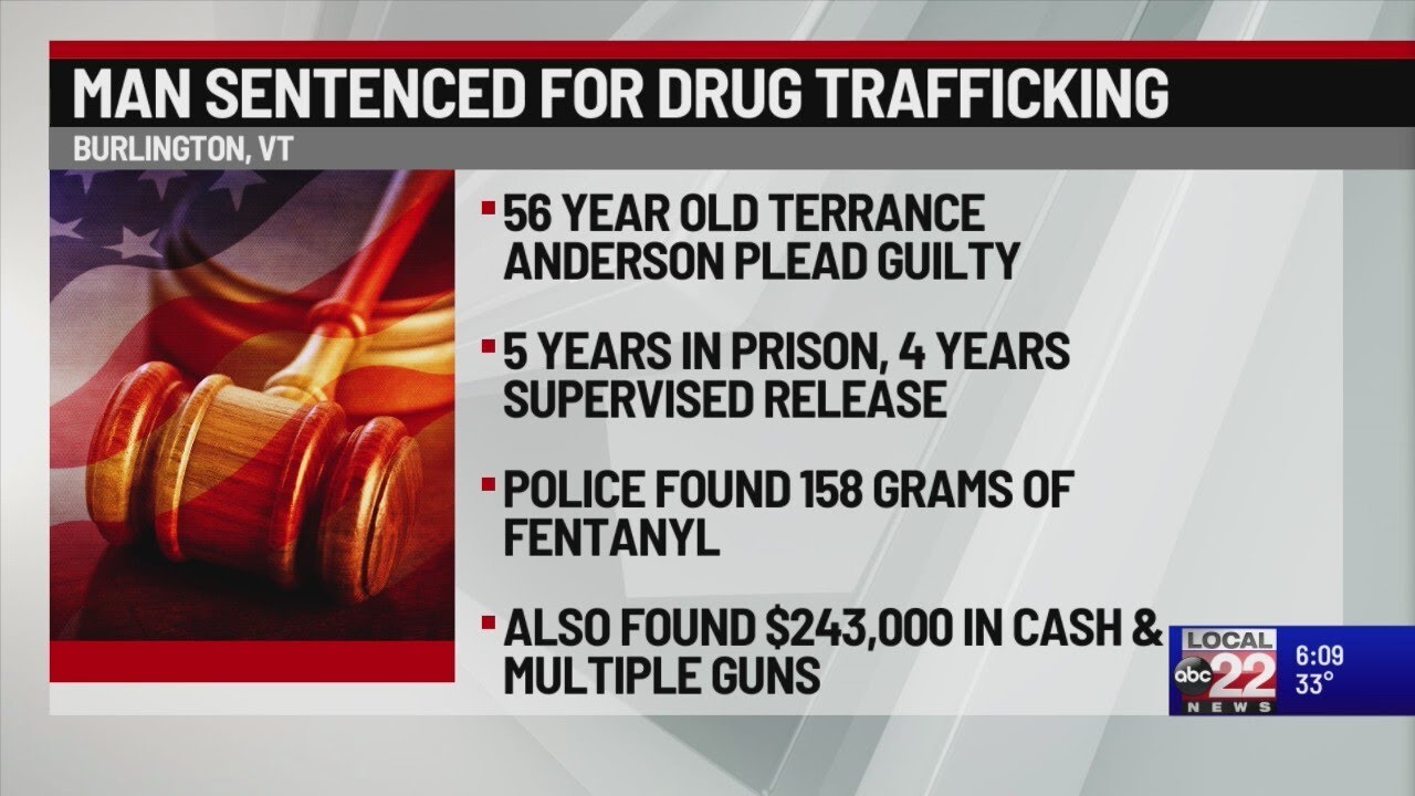 Burlington man sentenced to five years in prison for fentanyl ...