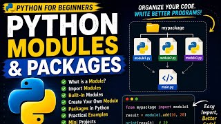 Python Modules & Packages Explained for Beginners | Import, Create & Use Modules 🐍