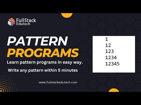 Numbers Pattern | Pattern Programs | FullStack Edutech | #javapattern #patternprogram #java #pattern