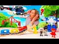 Romeo hat die Brücke gestohlen - PJ Masks Video für Kinder mit Nicole. Pyjamahelden Spielzeuge