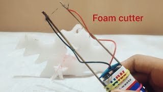 How to make a amazing foam cutter using 9v battery ||By piece of brain||