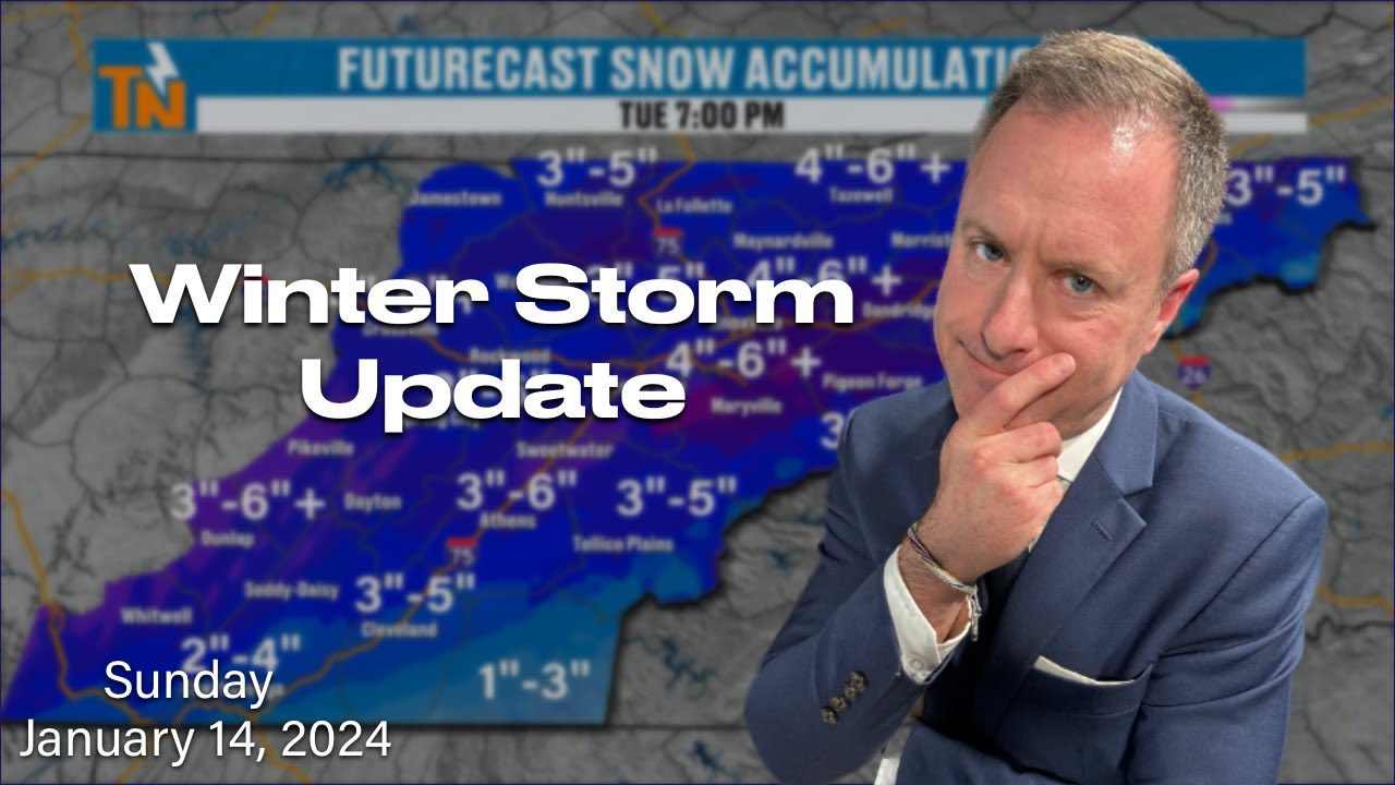 WINTER STORM UPDATE - Sunday, January 14, 2024 - YouTube