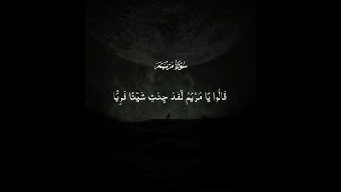 فأتت به قومها تحمله #ماتيسر من سورة مريم#  القرءان الكريم #