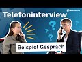 TELEFONINTERVIEW: Beispielgespräch und Tipps!