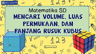Matematika SD | Cara Menghitung Volume Kubus, Luas Permukaan Kubus, dan Panjang Rusuk Kubus