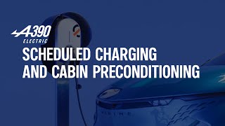Scheduled charging and cabin preconditioning