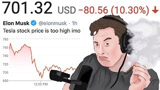 Shares of tesla dropped friday after ceo elon musk tweeted that the
company’s are priced “too high.” 1.✅techbuds fb group:
http://bit.ly/techbudsfbgro...