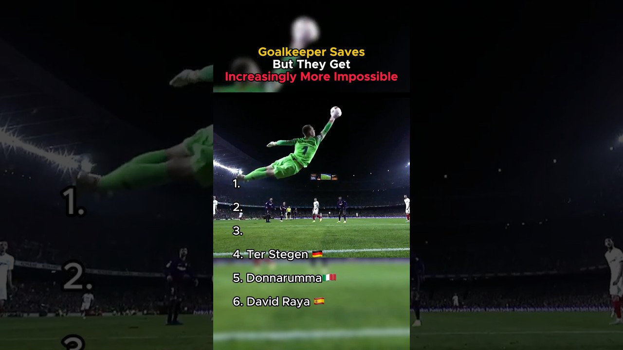 Goalkeeper Saves But They Get Increasingly More Impossible
