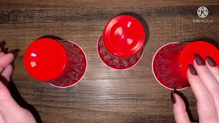 ASMR Shell Game Red Cups | Tapping Included (no talking)