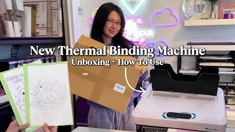 Thermal Binding Machine Unboxing + How To Use